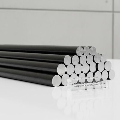 6063 固形丸型アルミニウム棒 建築用用アンオード化 ±0.1mm 許容度