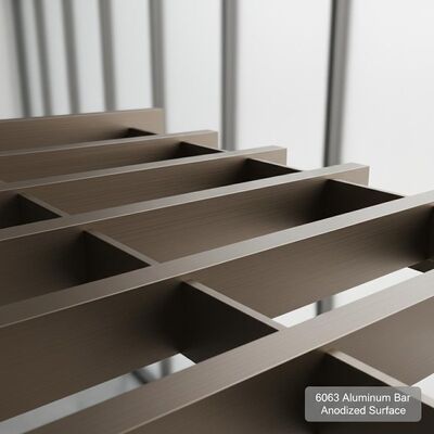 建築システムおよび軽量構造設計のための陽極酸化表面を備えた 6063 アルミニウム棒
